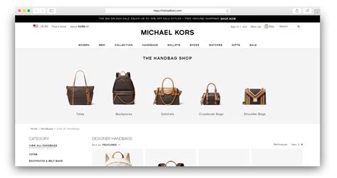 Michael Kors webbsite